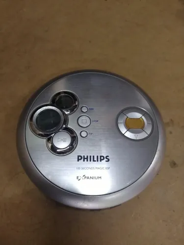 Discman Philips Expanium EXP2460 MP3 - Com Fonte e Fone (Leia o Anúncio)