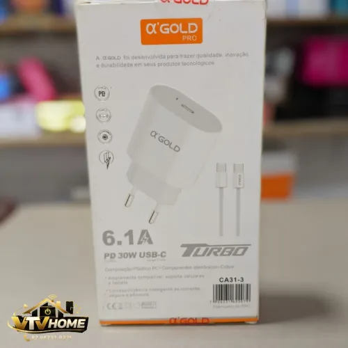 Carregador Para Celular USB C Turbo 30W + Entrega Grátis