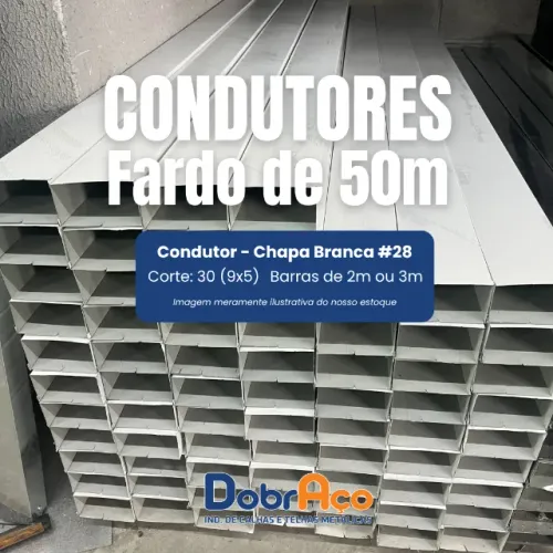 Condutores para Calha - Fardo de 50m - C/30