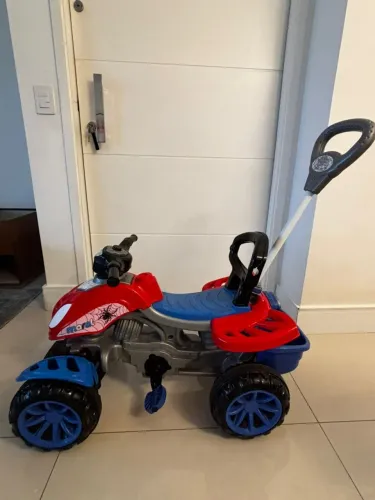 Quadriciclo Maral Spider Homem-Aranha 2 em 1 Passeio e Pedal