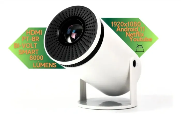 Projetor Portátil 4k Hd Android 11.0 Smart Wifi 5g Bluetooth