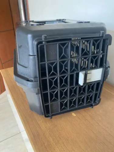 Caixa de transporte N1 Pet Nova - Cachorro Gato Pequeno Porte Na cor Preto