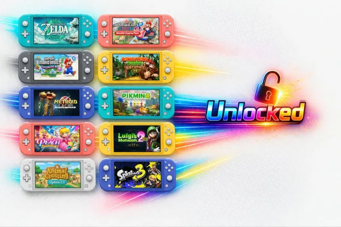 Nintendo Switch Lite NOVOS/DESBLOQUEADOS 128GB