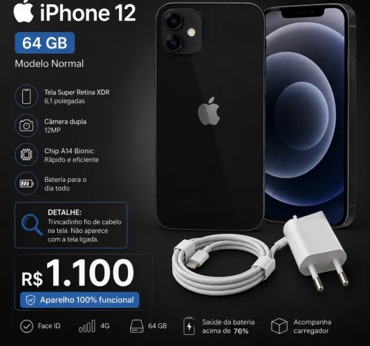iPhone 12 (64gigas) $$ 1.000