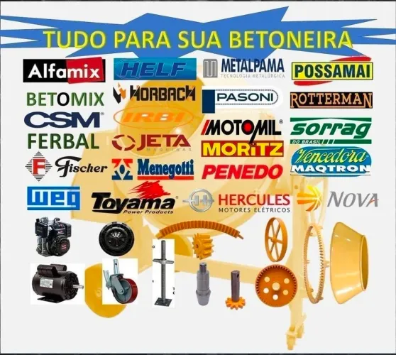 Peças para Betoneira - vários marcas e modelos 