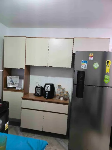 Armário de Cozinha Modulado Completo (Balcão + Aéreos + Paneleiro)