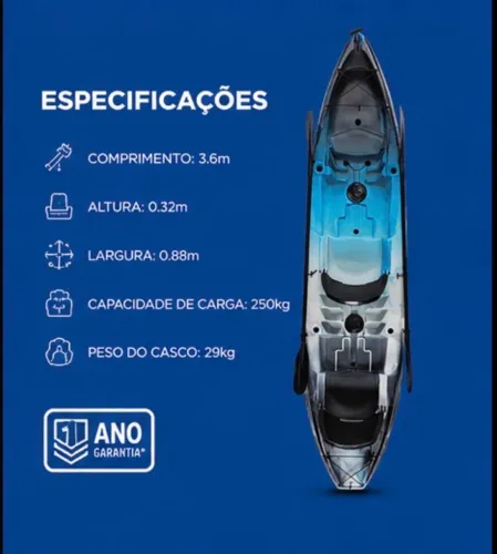 Caiaque Duplo Brudden Explorer Parcelado sem juros