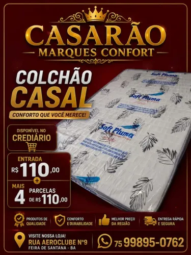 Colchão de casal na promissória 