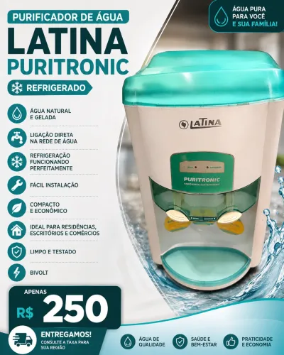 Purificador de água Latina