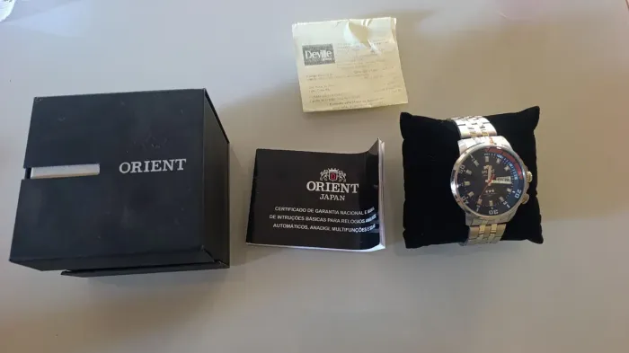 Relógio Orient com nota 