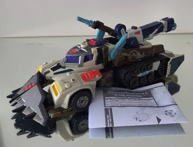 Figure Transformers Energon - Autobot Landquake, original e exclusivo Hasbro, Powerlinx