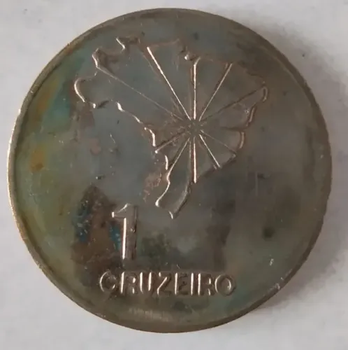 *moeda 1 cruzeiro 1972 espelhada 150 anos da independência