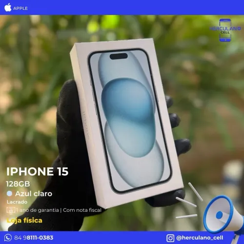 Vendo iPhone 15 azul 128gb lacrado