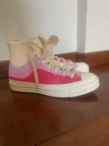 Tênis Converse Chuck 70 Hi Thermo Felt Winter White/Pink Lavender