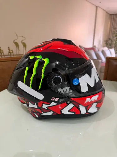 Capacete Mt Helmets Targo S Piqueras B5 Vermelho / Preto