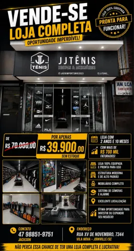 Vendo ponto Loja de Calçados