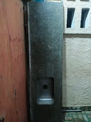 Bancada de marmore com cuba