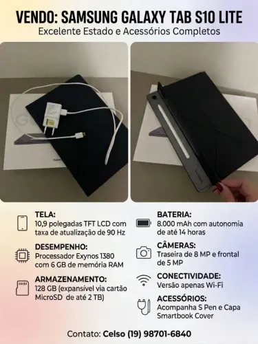 Tablet Samsung S10 nvo