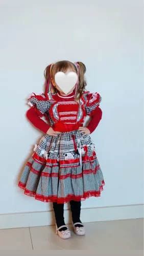 Vestido quadrilha 4 anos