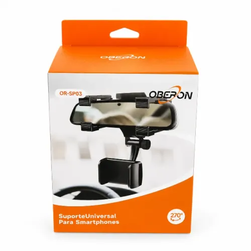 Suporte Veicular Universal Para Celular Smartphone Ajustável Rotação 270° Fixação Segura p