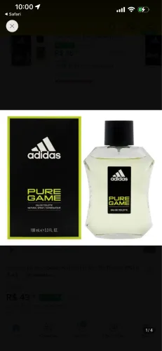 Perfume Adidas Pure Game Eau de Toilette 100ML
