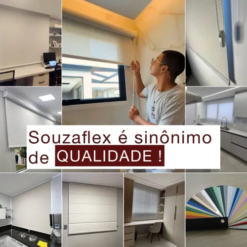 Persianas Souzaflex Versátil, pode ser utilizada nos mais diversos ambientes