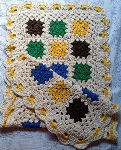 Papetes de crochê com linha barbante