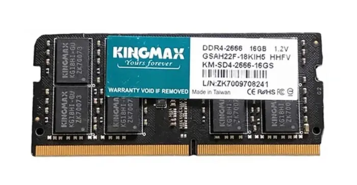 Memória Ram Notebook DDR4 16GB 2666Mhz - Kingmax