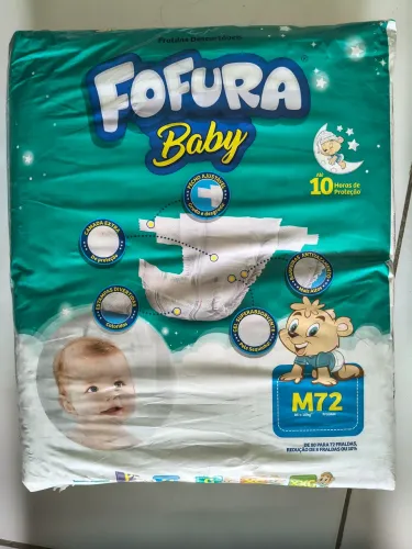 FRALDA DESCARTÁVEL FOFURA BABY - 72 unidades (PAC.)