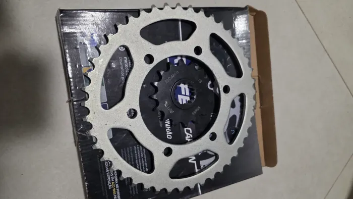 Semi-kit Riffel Coroa e Pião para moto de alta cilindrada
