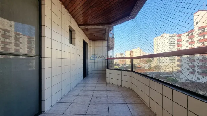 Apartamento em Praia Grande, Vila Tupi com 1 quarto, 1 vaga e 73m² úteis