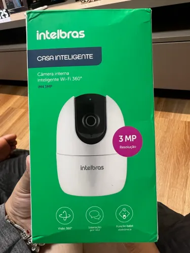 Câmera intelbras com cartão de 32gb