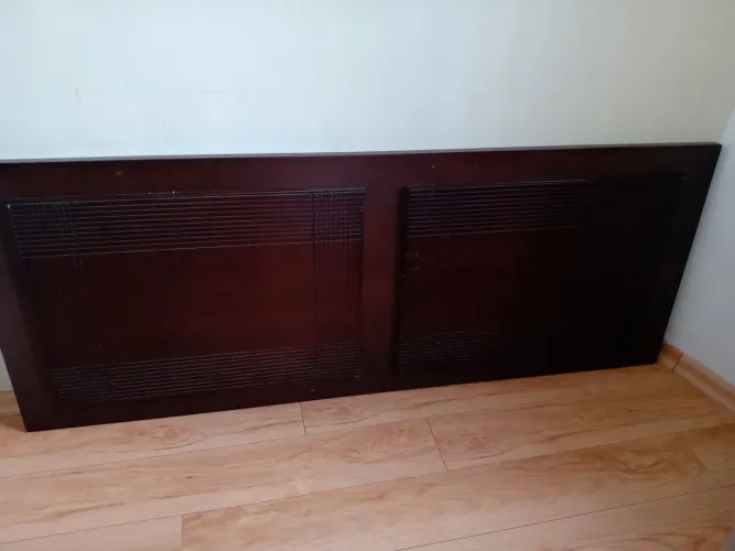 Painel para cama queen ou casal Madeira maciça - Mogno