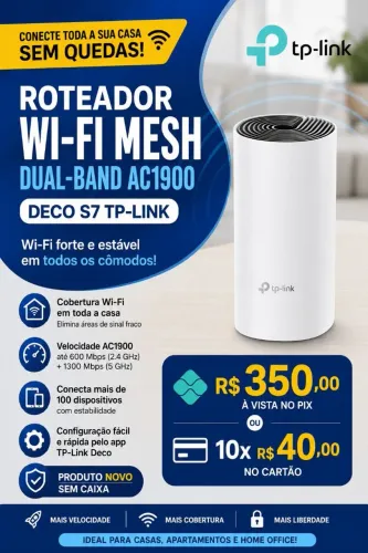 Roteador TP LINK AC 1900 DECO S7 DUAL BAND