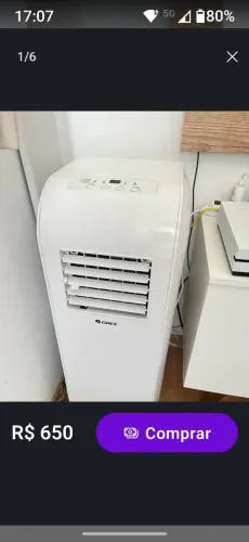 Ar-condicionado portátil Gree 12.000 btus