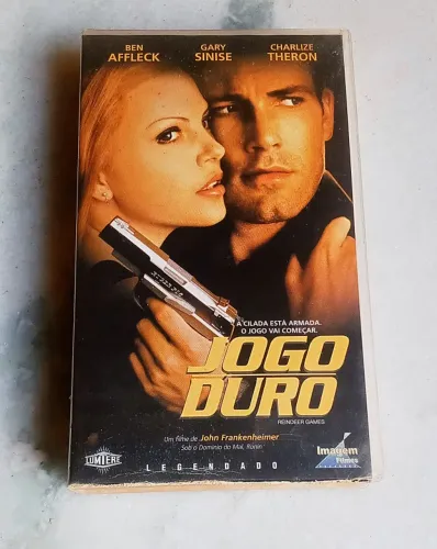filme em vhs - jogo duro - charlise theron e ben affleck