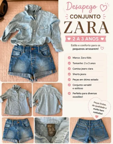conjunto infantil zara