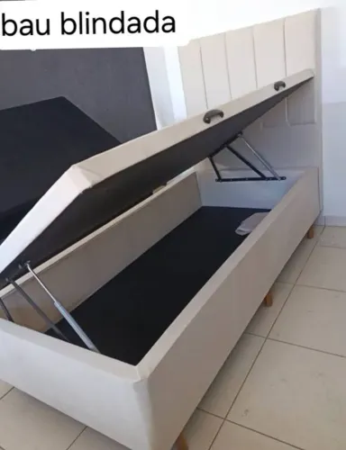 Base bau solteira blindadas novas + cabeceira