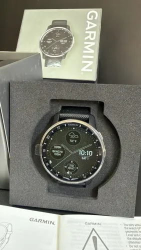 Relógio Garmin D2 Air X10 Aviator 43mm Preto