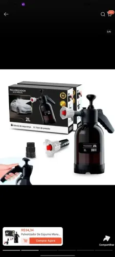 Pulverizador de espuma manual snow froam  para limpeza automotiva