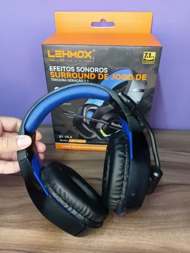 Fone de ouvido para jogos - sem fio com led RGB - entrega rápida 