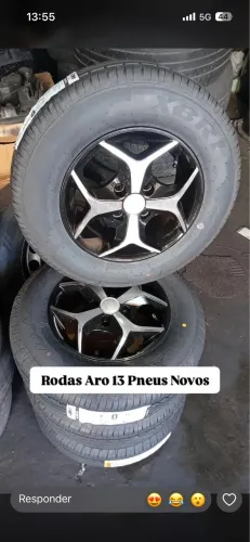 Roda aro 13 com pneu novo