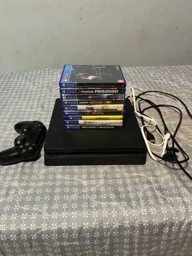 PS4 1Tb, 9 jogos 1 manete