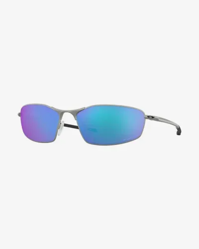 *NOVO* Óculos Oakley Whisker Satin Chrome com lentes Prizm Sapphire Polarized