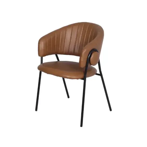 Poltrona Fixa Para Escritório Design - Caramelo