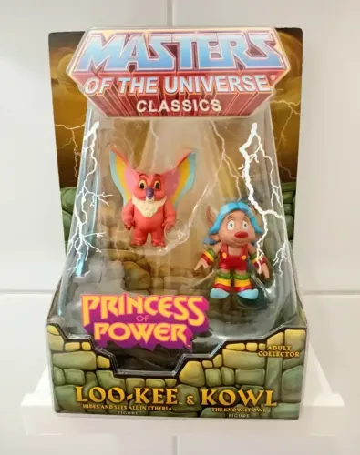 Bonecos Loo-Kee & Kowl (Corujito & Geninho) Super7 She-Ra He-Man Masters