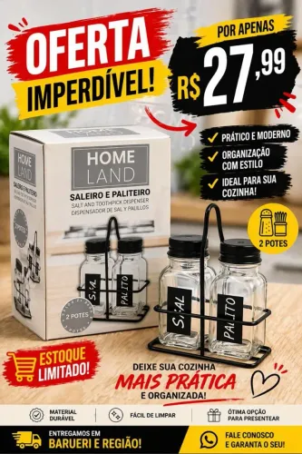 Saleiro e paliteiro 28$