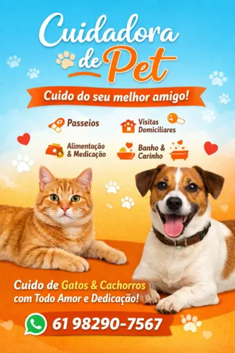 Cuidadora de pet