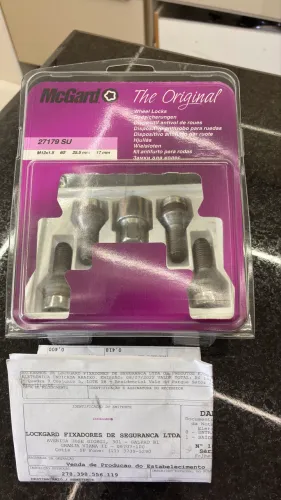 Parafuso anti furto roda Mcgard Renault BMW GM Volkswagen 