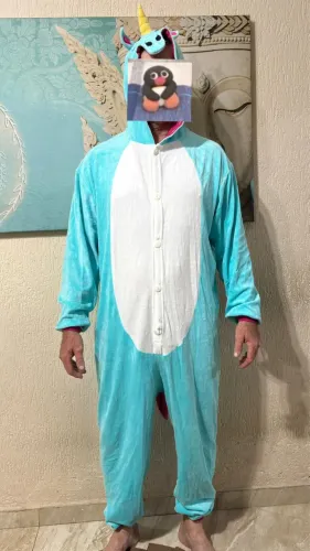 Pijama de Unicórnio Adulto 